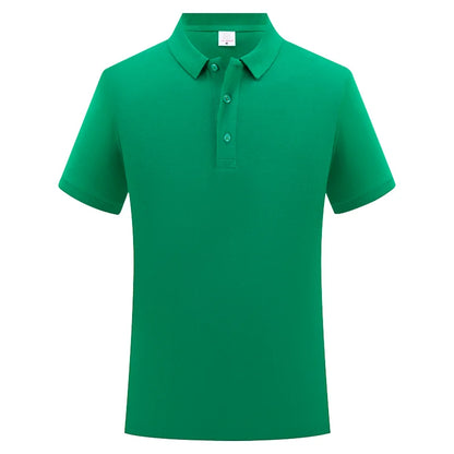 100% Cotton Polo Custom Logo High Quality Solid Color Polo Printing Design Company Clothing Embroidery Personality Brand