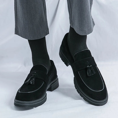 Hot Selling Soft Soled Comfortable Loafers Europe America Massage Soles Men's Commuting Work Shoes Party Men's Formal Shoes