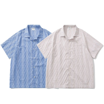 2026 Summer New Short Sleeved Shirts for Men and Women Loose Five Quarter Sleeved Workwear Shirts Outdoor Daily T-shirts