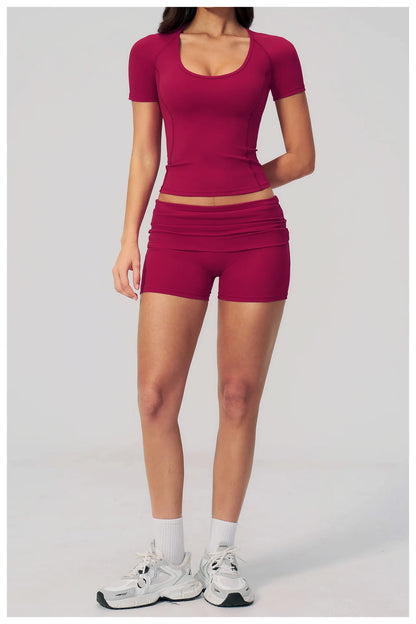 Summer 2PCS Tracksuits Yoga Suit Female Fitness Suit Running Workout Tops Shockproof Crop Sports Top Athletic Wear Sports Suit
