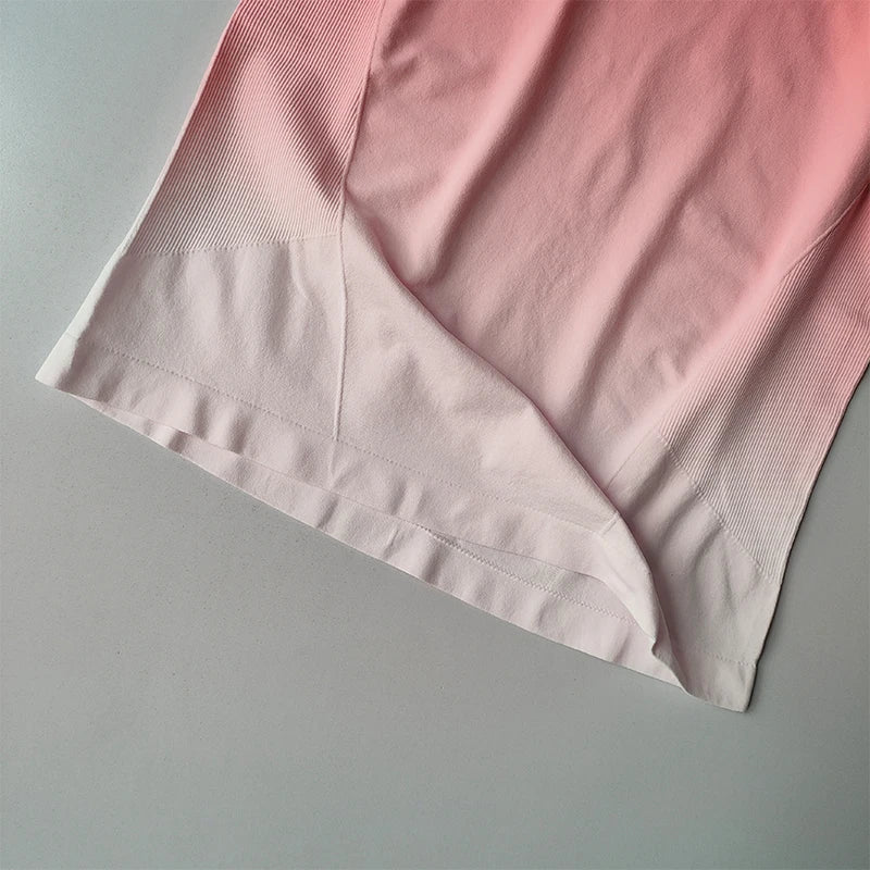 Yoga Top Light Fitting Elastic Quick Drying Sports T-shirt for Women's Personalized Fitness Short Sleeved Summer Thin Style