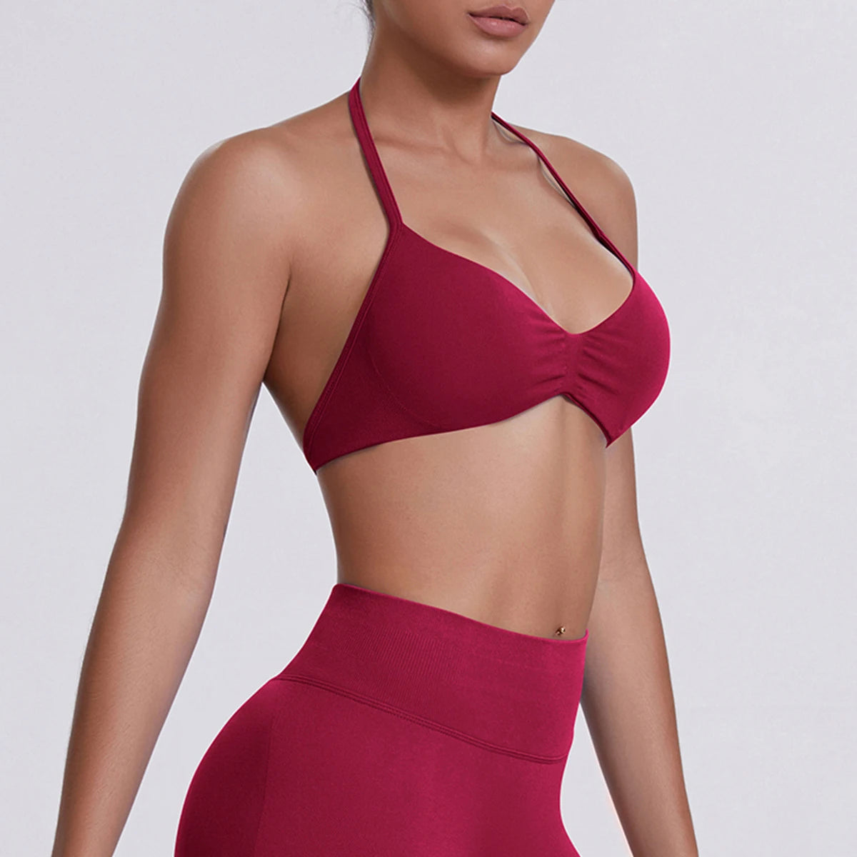Hearuisavy Sports Bra Woman Gym Tops Sportswear Female Underwear Yoga Clothes Breathable Fitness Crop Top Push Up Workout Bras