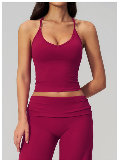 Women Fitness Sports Bra Top Shockproof Gym Workout Vest Quick Drying Pilates Yoga Tank Top Female Running Push Up Underwear