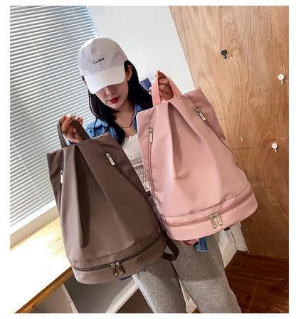 Customized Dry Wet Separation Fitness Bag Printed Logo Swimming Bag Waterproof Travel Sports Bag Printed Photo Name