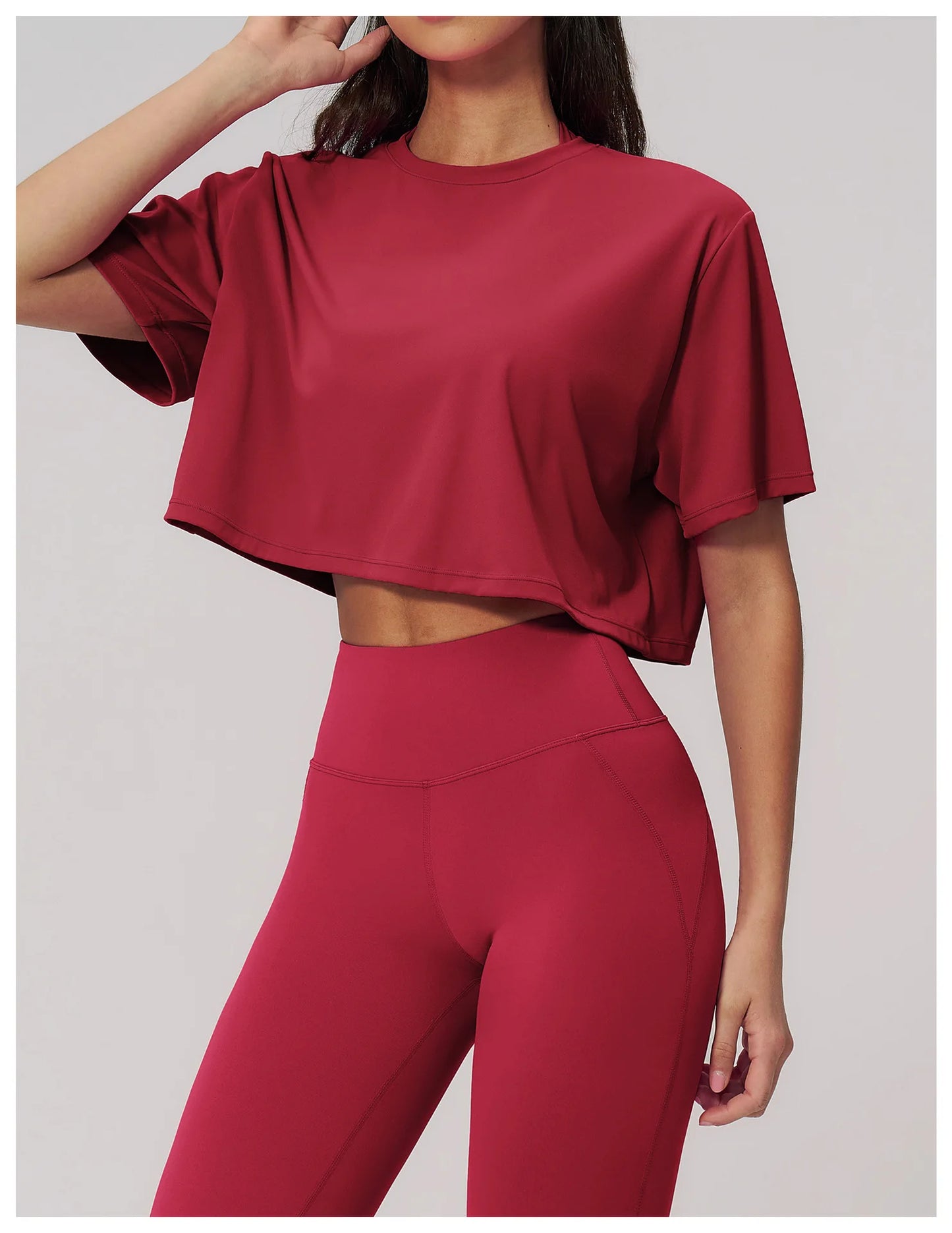 Ropa Mujer Yoga Sports T-Shirts Women Fitness Short Sleeve Gym Workout Shirts Female Outdoor Running Active Wear Sports Shirts