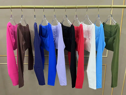 Women Yoga Shirts Crop Top Sexy Long Sleeves Shirts for Women Yoga Sports Fitness Sport Gym Clothes Running Push Up Workout Tops