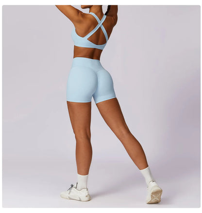 Yoga Fitness Bra Shock-absorbing Sports Bra Breathable and Quick Drying Training Running Women's Underwear High Strength Gym Bra