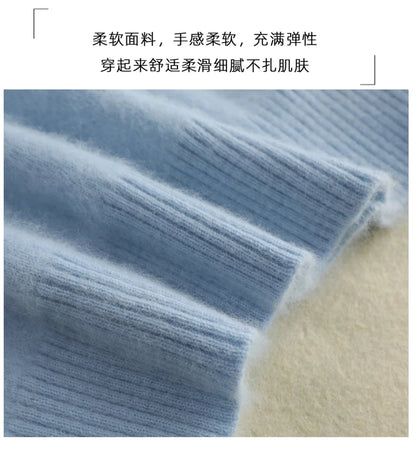 LHZSYY Winter Women Sweater Solid 100%Mink Cashmere Turtleneck Knitted Pullovers Slim Soft Warm Female Long Sleeve 23  Color