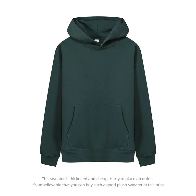 530GSM 100% Cotton French Terry High-end Heavy Weight New Fashion Pullover Winter Hoodies Pants Casual Thick Jogger Tracksuit