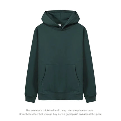 530GSM 100% Cotton French Terry High-end Heavy Weight New Fashion Pullover Winter Hoodies Pants Casual Thick Jogger Tracksuit
