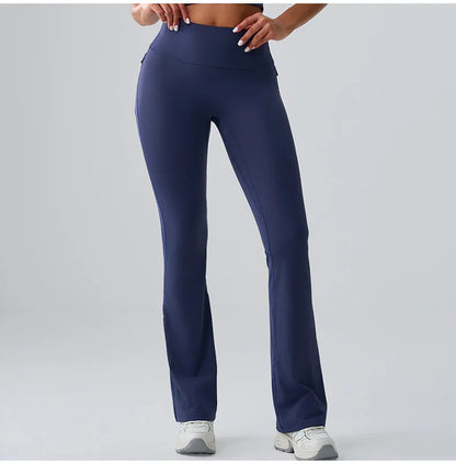 Flares Leggings Women Bell-bottoms Sports Yoga Leggings High Waist Tights Scrunch Butt Yoga Flares Pants Push Up Gym Leggings