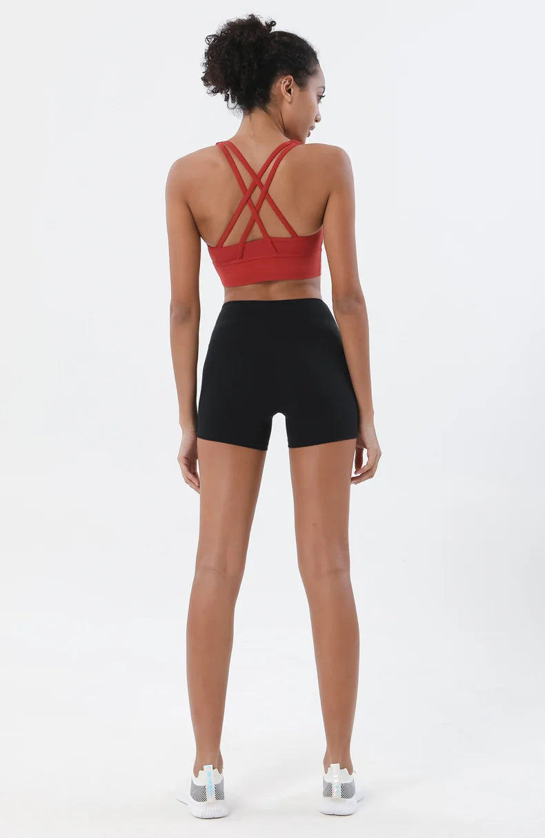 TRY TO BN Women High Waisted Gym Shorts Butt Lifting Breathable Biker Shorts Fitness Running Yoga Workout Cycling Sports Shorts