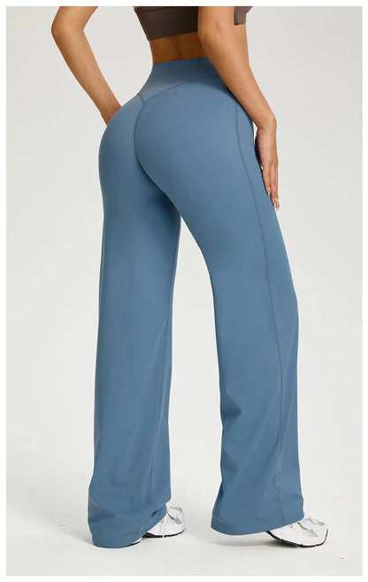 TRY TO BN Straight Leg Yoga Pants Women's High Waisted Tummy Control Buttery Soft Naked Feel Gym Fitness Running Workout Bottoms