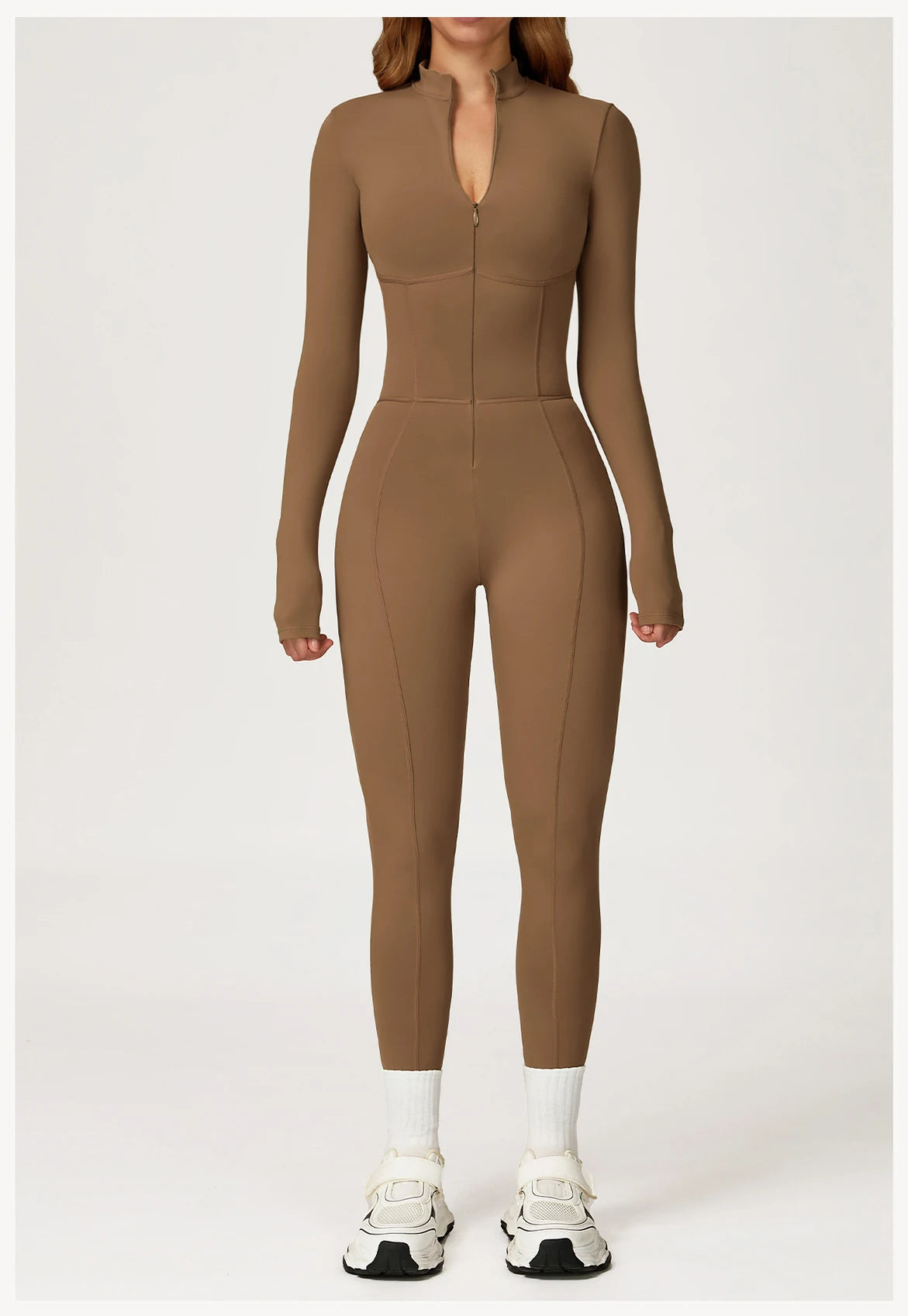 Winter Autumn Yoga Jumpsuit Women's One-piece Suit Sportswear Women Gym Rompers Long-sleeved Warm Overalls High Elastic Bodysuit