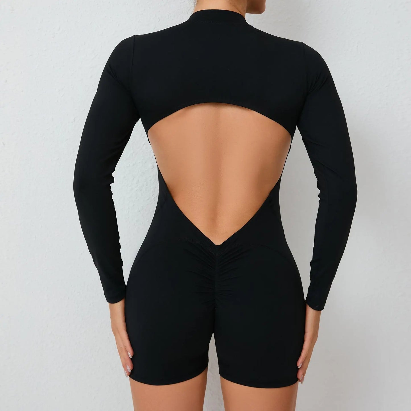 Yoga Jumpsuit Long Sleeved Sports Wear Gym Fitness Jumpsuit Sports Bodysuits Women Set Dance Running Workout Clothes Yoga Suit
