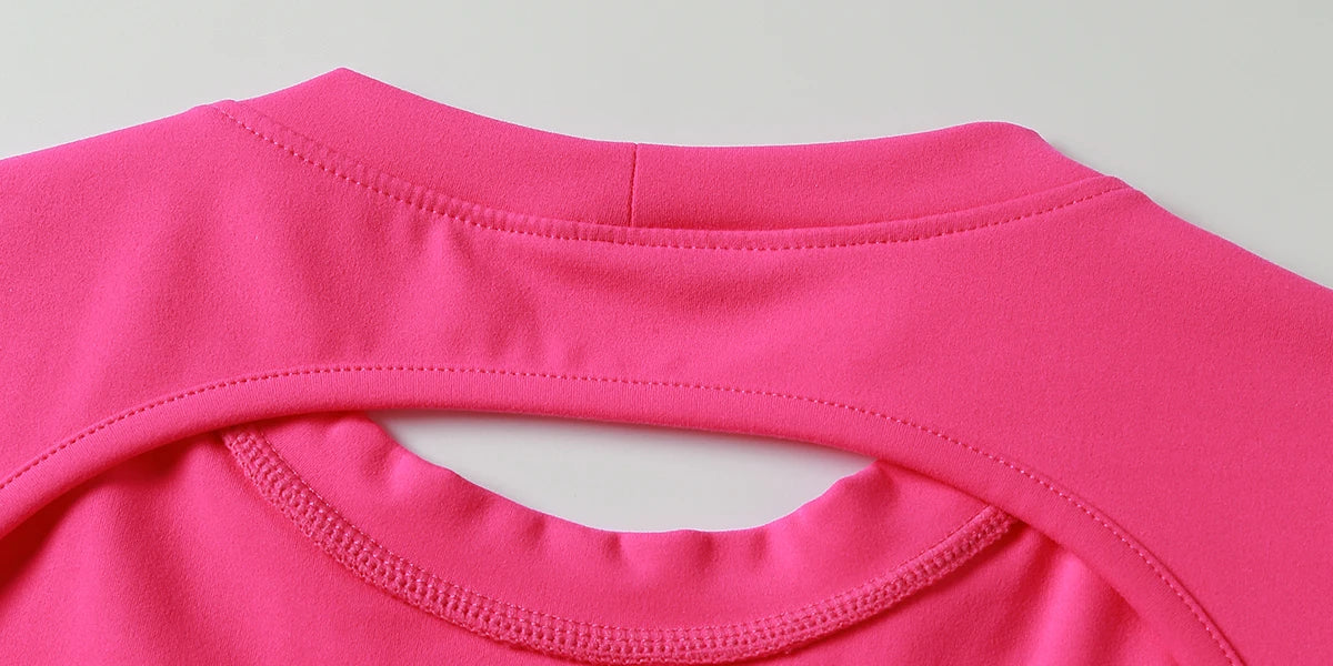 Summer Sports Short TOP Women Fitness shirts Yoga Wear Female Gym Training Suit Crop Top Women beautiful Back Tops T-Shirt