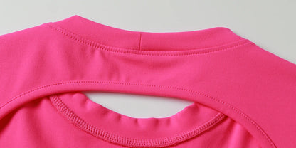 Summer Sports Short TOP Women Fitness shirts Yoga Wear Female Gym Training Suit Crop Top Women beautiful Back Tops T-Shirt