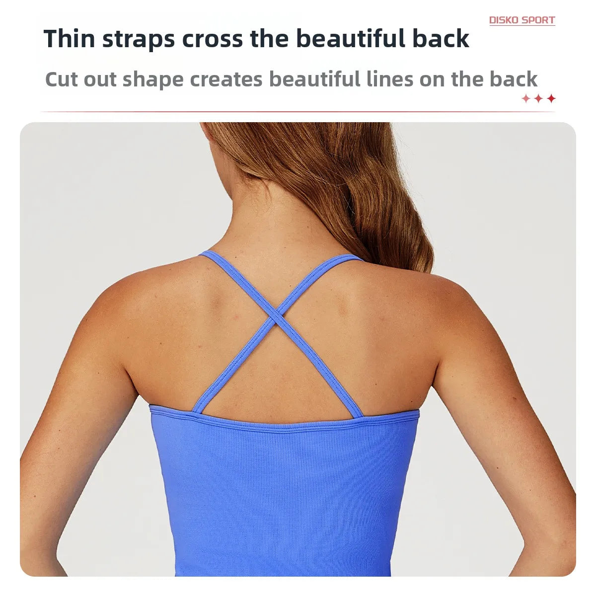 Custom LOGO women's seamless new yoga vest strap cross back sports underwear outdoor running fitness top