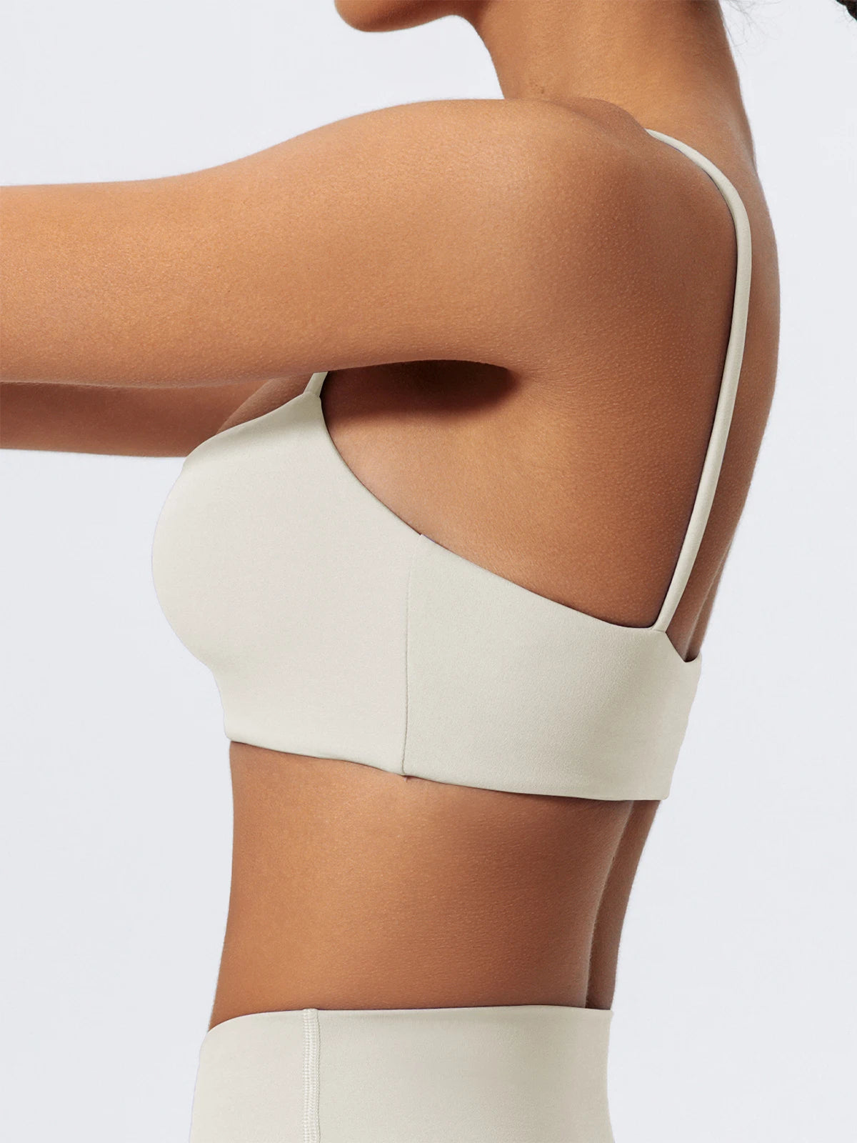 Summer Sling Yoga Bra Women Gym Workout Push Up Brassiere Female Outdoors Sports Underwear Women Fitness Shockproof Crop Top