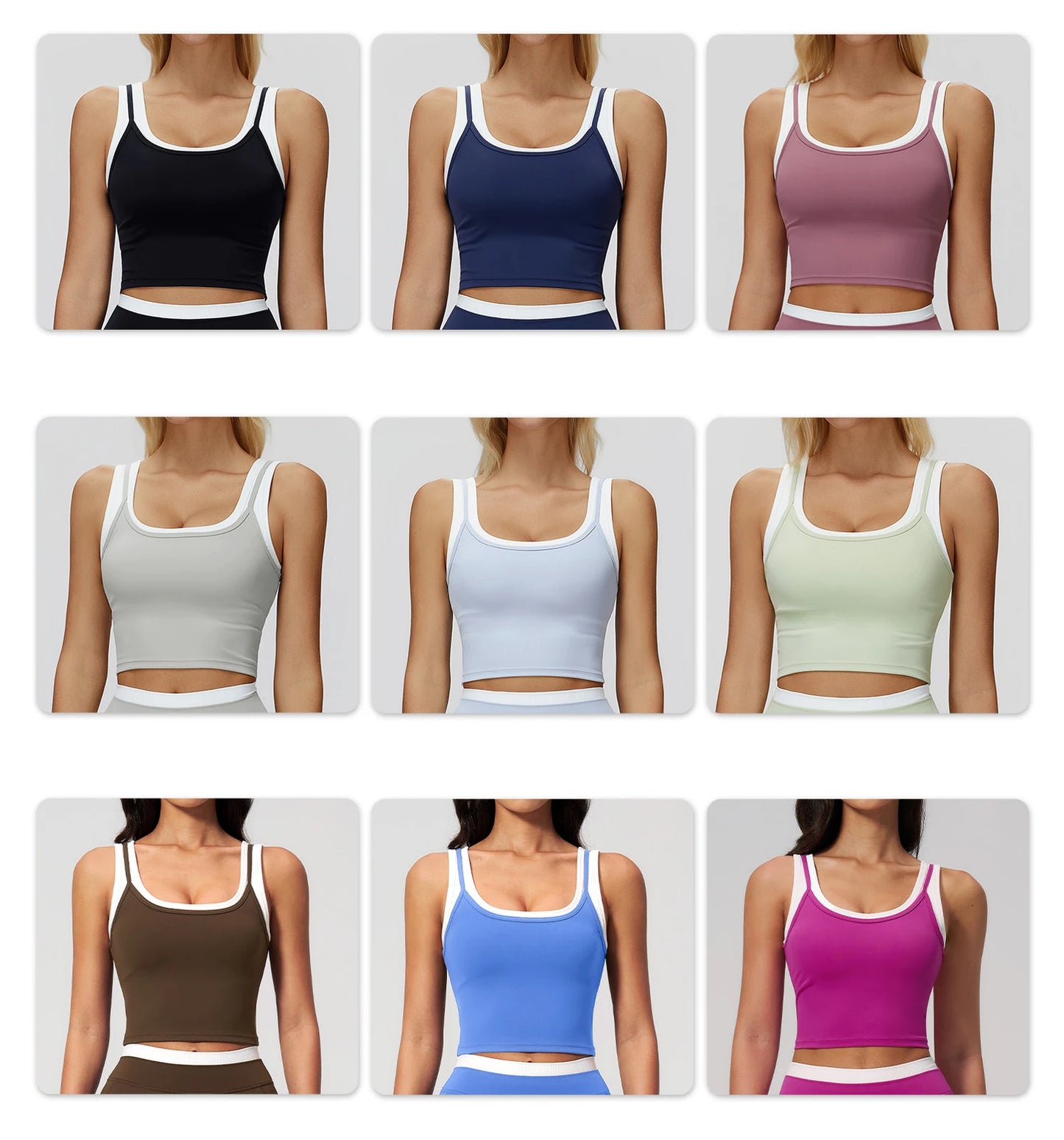 Thread Yoga Vest Women's Shockproof Gym Fitness Sports Underwear Sexy Breathable Yoga Bra Female Workout Yoga Vest Sports Bras