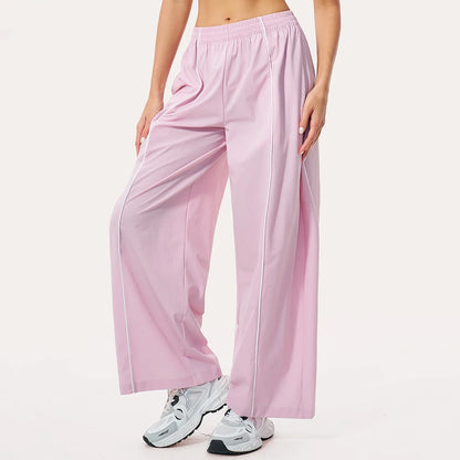 Sun Protection High Waist Wide Leg Yoga Pants Fitness Sports Bell-bottoms Push Up Gym Workout Flared Pants Female Cycling Pants