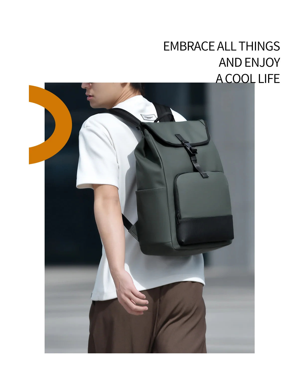 Personalized men's backpack with logo name fashionable women's backpack lightweight computer backpack company giftn