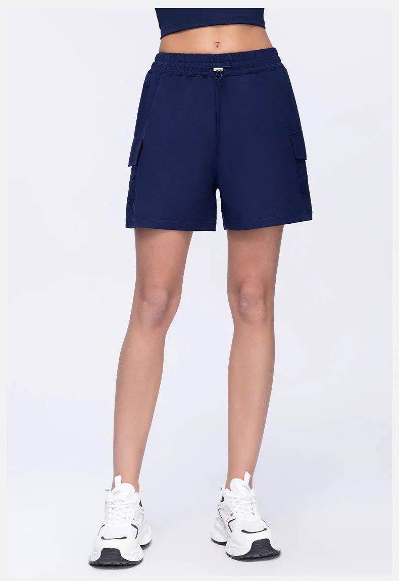 Women Shorts Pocket Sports Shorts For Women Cycling Jogging Fitness High Waist Push Up Gym Workout Shorts Women Yoga Clothing