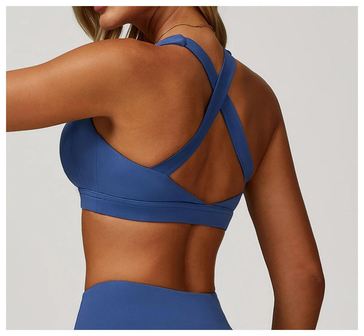 Yoga Fitness Bra Shock-absorbing Sports Bra Breathable and Quick Drying Training Running Women's Underwear High Strength Gym Bra