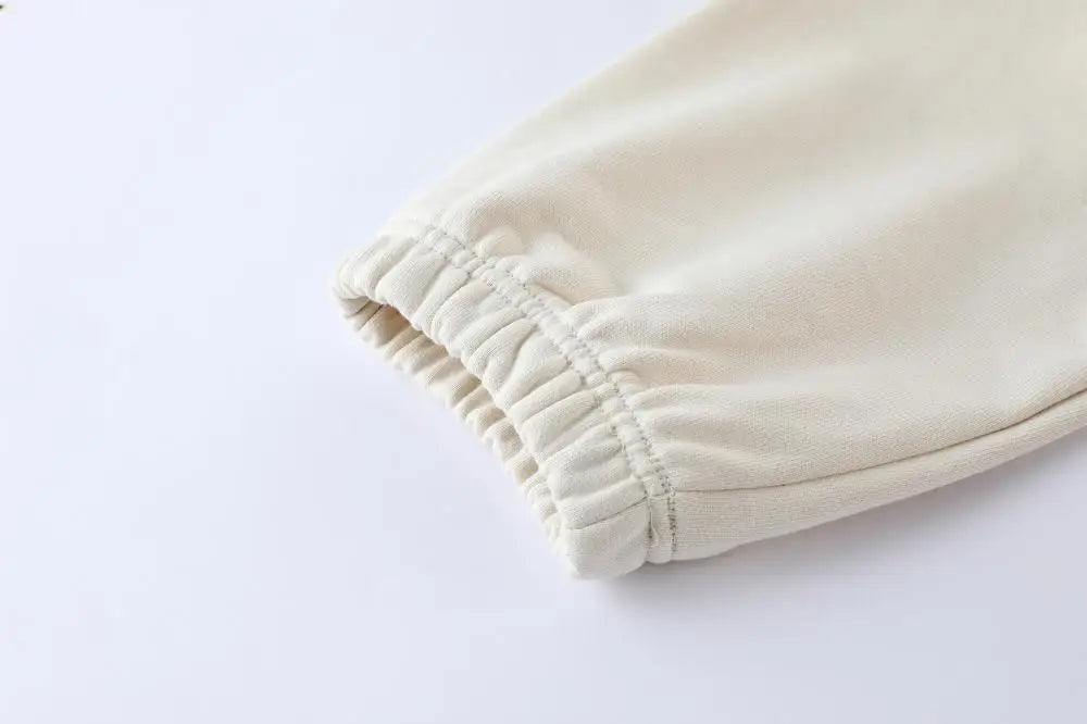 530GSM 100% Cotton French Terry High-end Heavy Weight New Fashion Pullover Winter Hoodies Pants Casual Thick Jogger Tracksuit