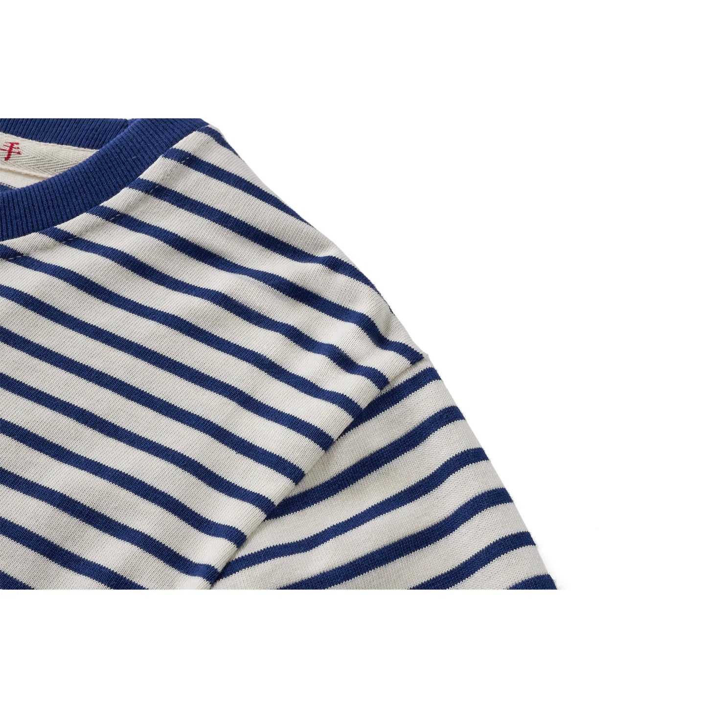 Autumn New Heavy Weight Long Sleeve Tshirt Men Cotton Round Neck Stripe Knited T Shirt Men Retro Casual Streetwear Tops Oversize