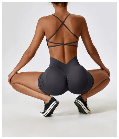 Seamless Yoga Set Gym Suits With Shorts Crop Top Sexy Bra Women's Pants 2 Pieces Set Running Workout Outfit Fitness Clothing