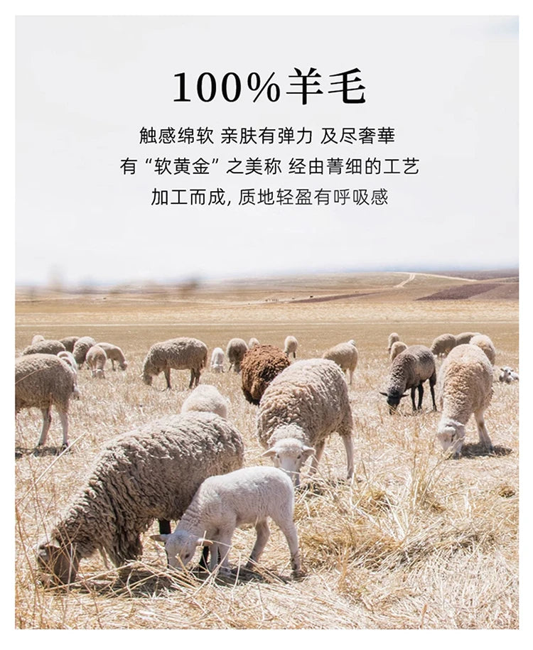New 100% Pure Wool Cashmere Men's Mock-Neck Pullover Autumn And Winter Color Matching Top Casual Thick Fashion Large Size Jacket