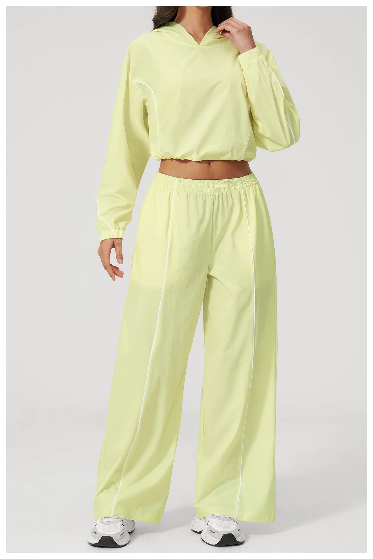 Yoga Set For Women Tracksuit Summer Sun Protection Set Yoga Long Sleeved Running Set Outdoor Sportswear For Women Athletic Wear