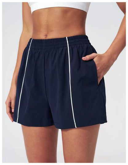 Summer Buttock Lift Gym Sweatpants For Women Loose Comfy Pocket Sport Pants Casual Outdoor Running Workout Yoga Shorts Female