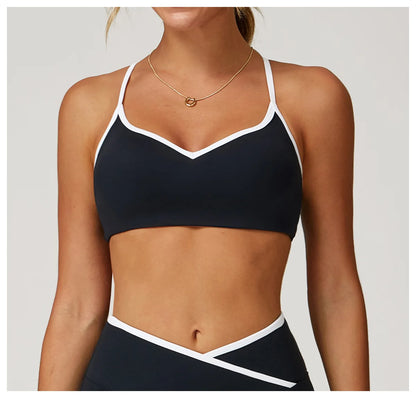 Gym Underwear Sport Bra Women's Sports Bra Anti-sweat Breathable Yoga Bra Shockproof Crop Top Fitness Top Push Up Workout Tops