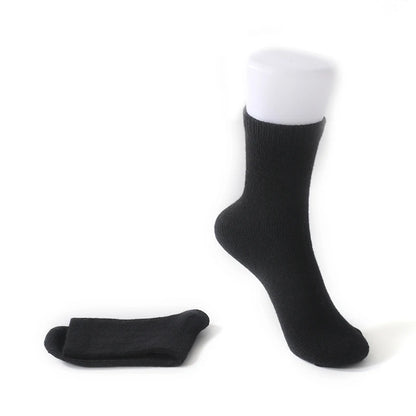 DjzDsm Men's Pure Cashmere Knitted Socks, Casual Medium Tube Socks, Antibacterial and Deodorizing Men's Socks, Warm and Elastic