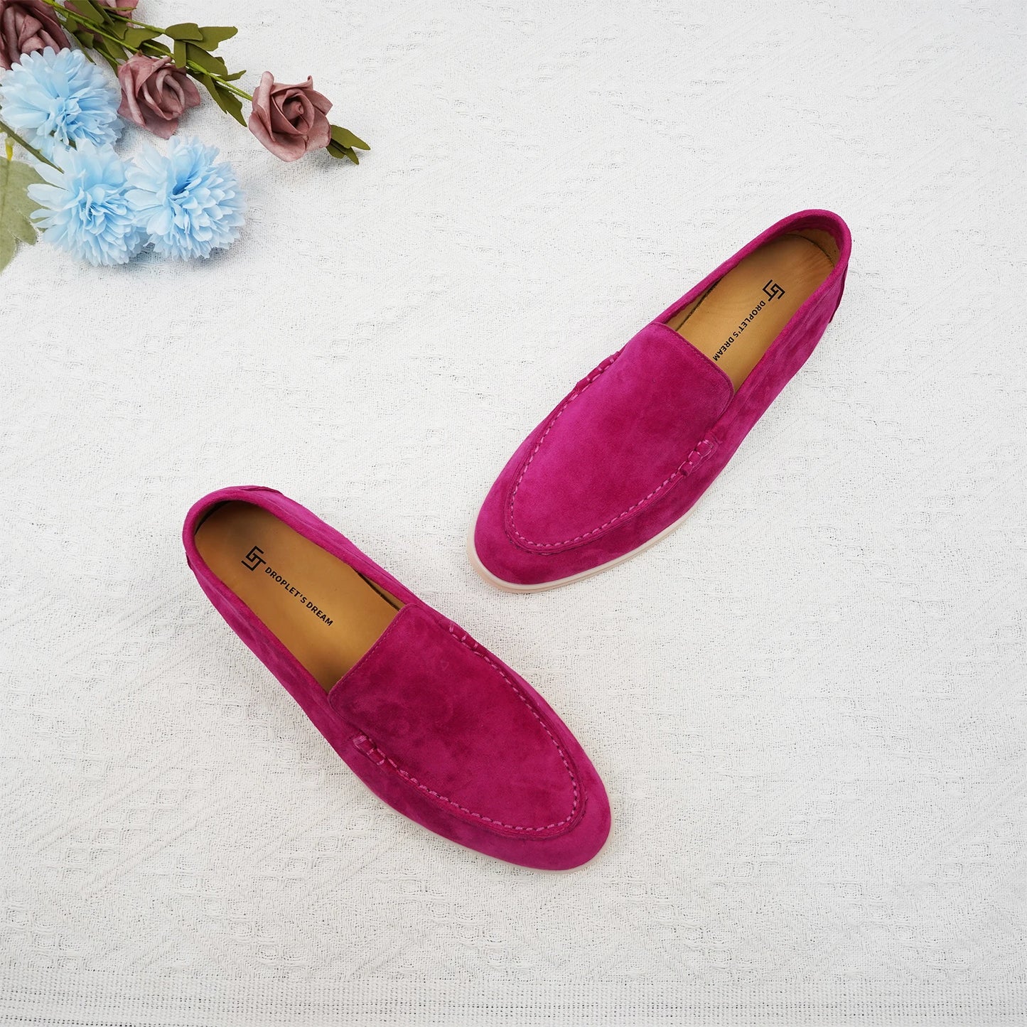 Luxury leather, designer women's loafers, women's flat walking shoes, women's comfortable casual shoes, summer shoes, casual 44