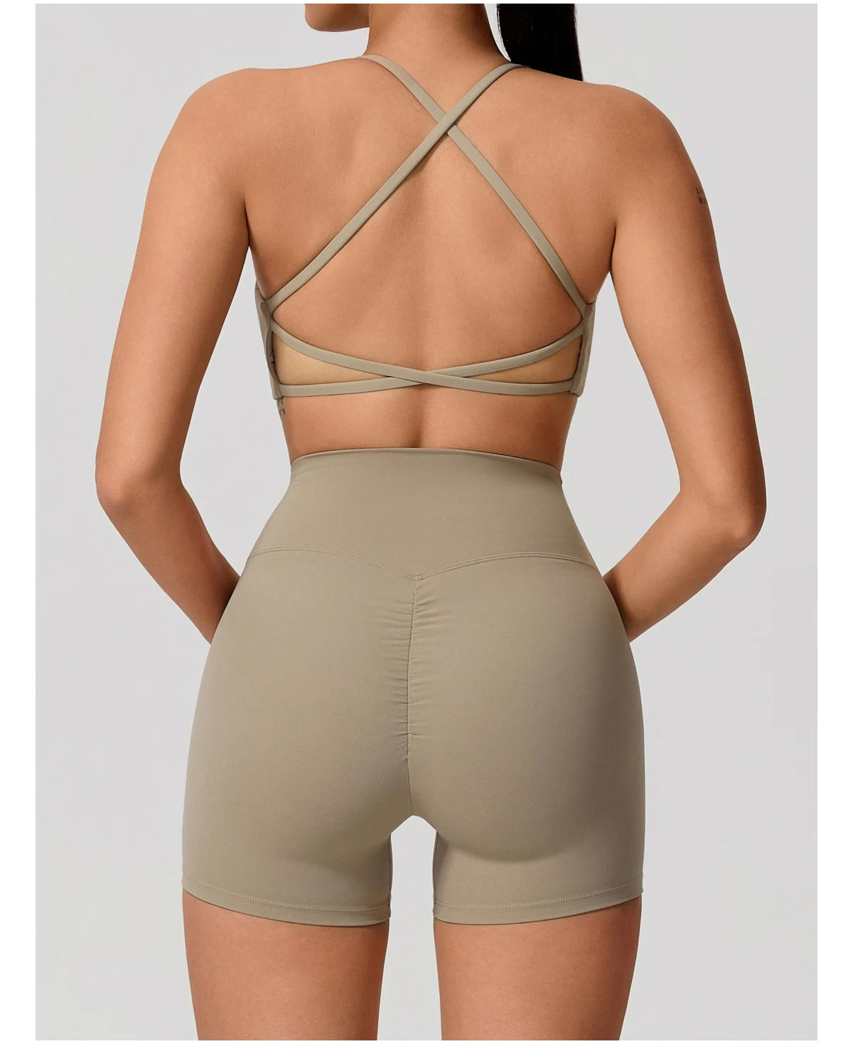 New Summer 2Pcs Women's Quick-Dry Sports Set V-Shaped Bra Female Sleeveless Yoga Outfit Gym Two-Piece Woman Sport Clothes