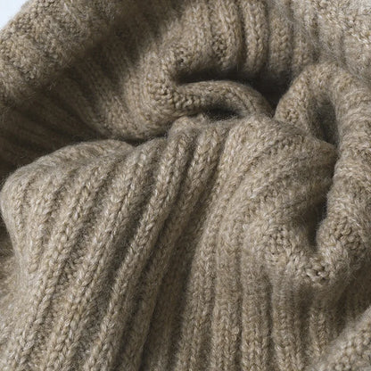 2025 New Versatile Unisex Beanie Plain Wool Thickened Earflap Anti-Static Warm Outdoor Daily Knit Hat