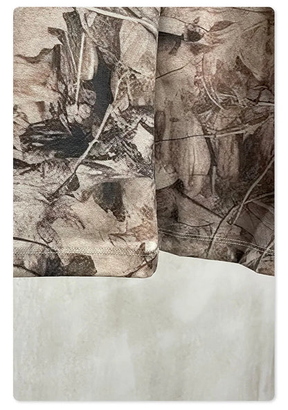 Custom LOGO men's 315G cotton polyester summer American street camouflage loose sports vest shorts outdoor fitness set