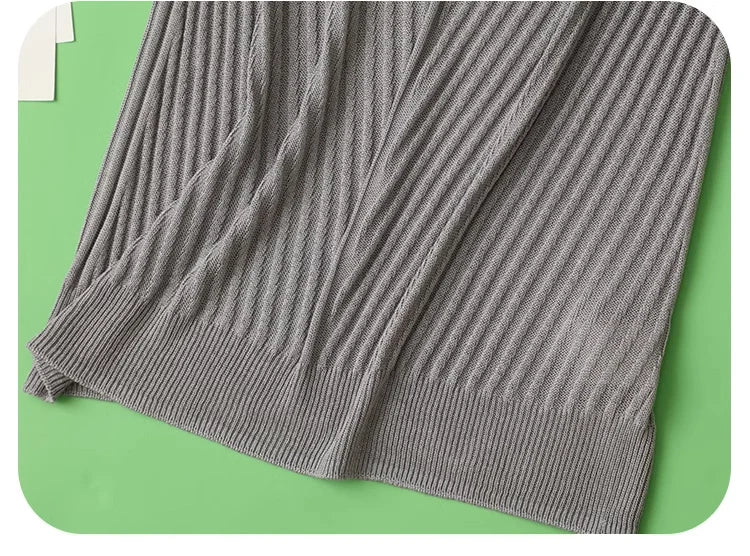 SuyaDream. Women Knitted Tanks, 45%Silk 55%Lyocell, V neck, Sleeveless Chic T Shirt, 2025 Solid Summer Vests