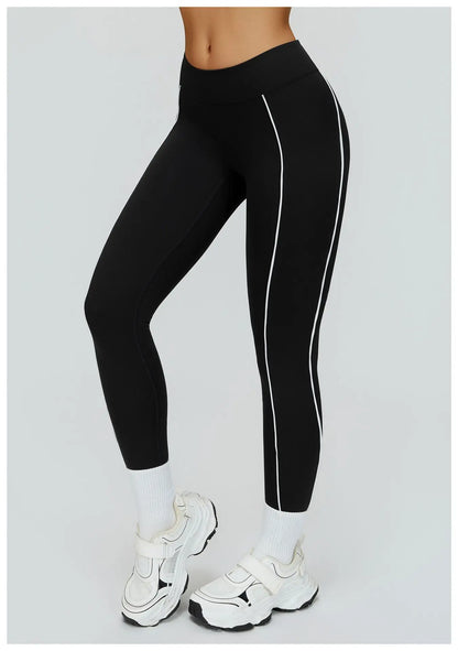 Women Yoga Leggings High Waist Gym Fitness Pants Stretch Sports Pants Female Push Up Workout Trousers Solid Color Tights Running