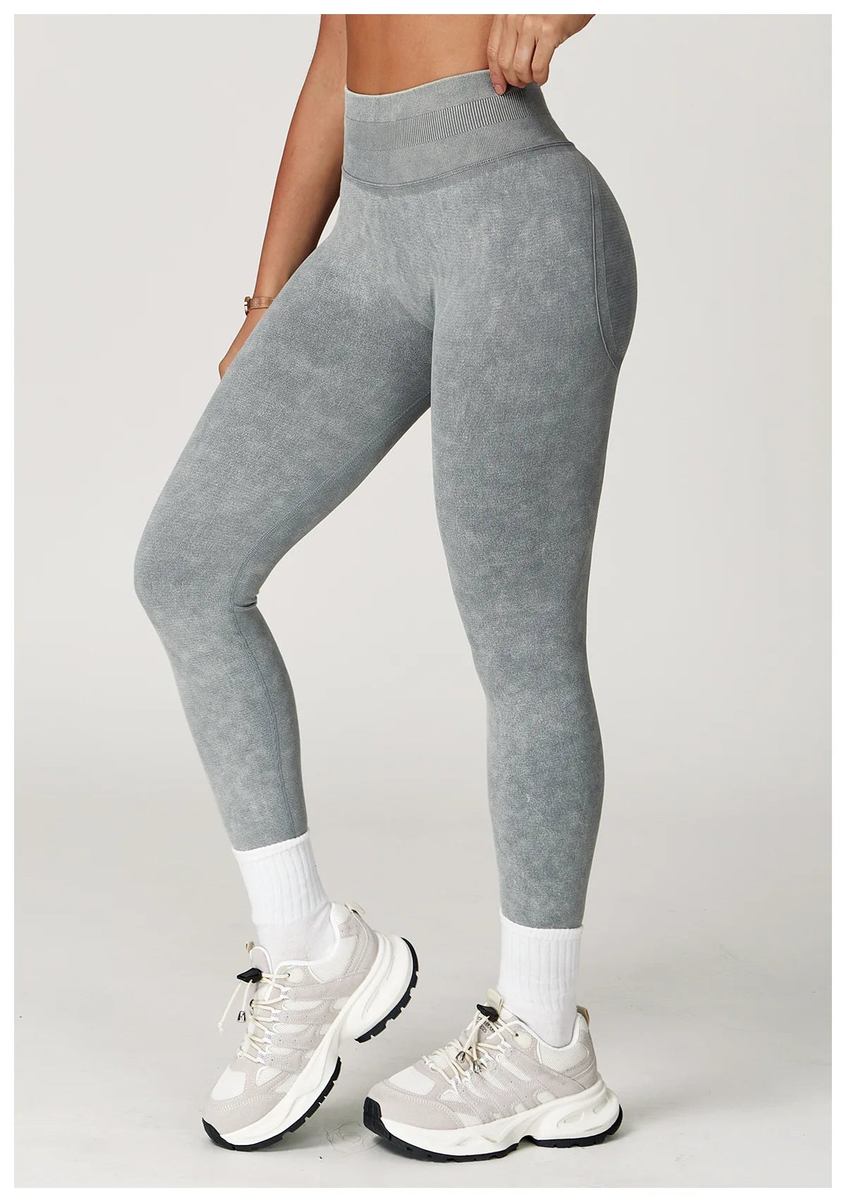 Custom LOGO Women's Seamless Sandblasting Yoga Pants High Waist Hip Lift Tight Running Sports Fitness Yoga Pants