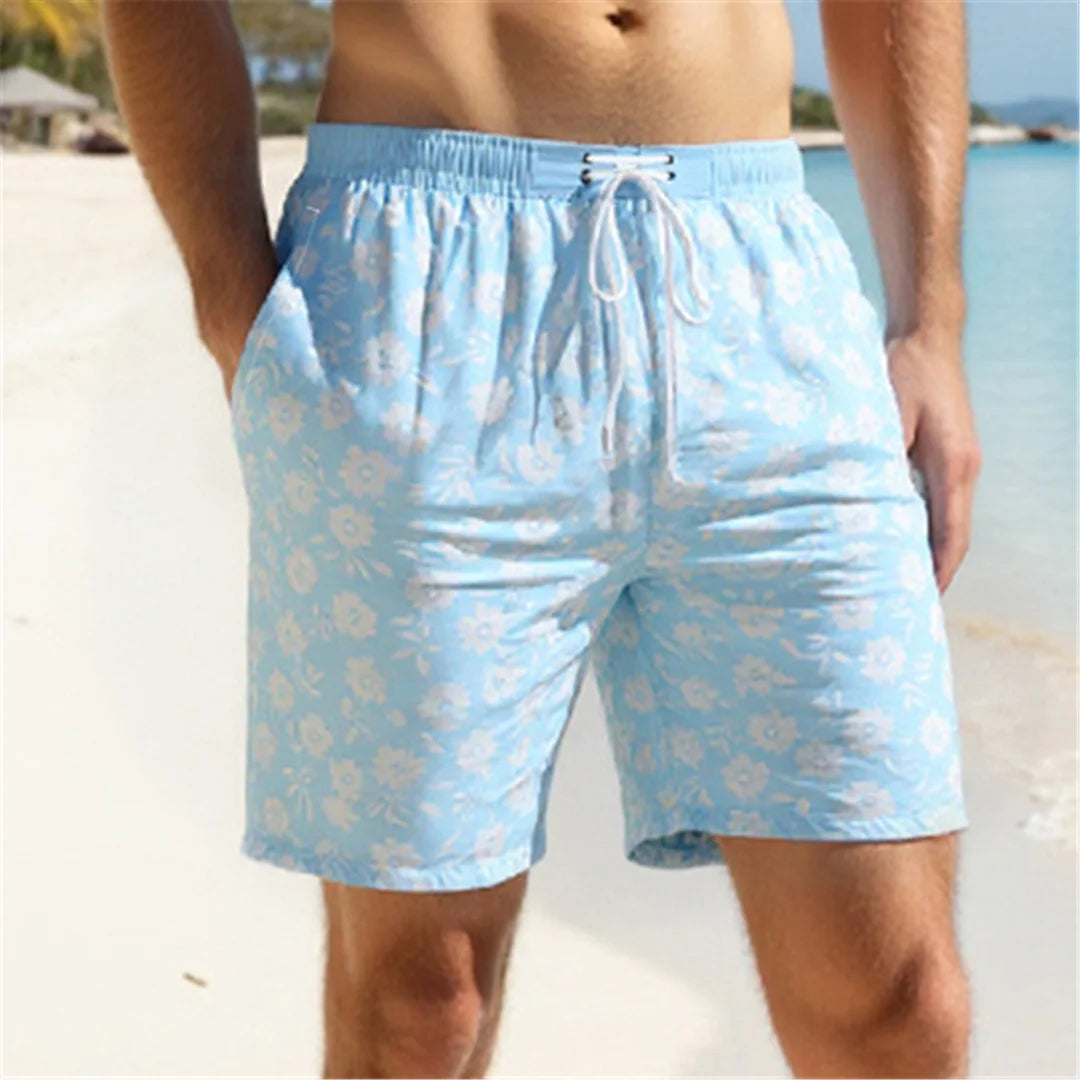 S - XXL Printed Shorts Men Fashion Summer Men's Swimwear Shorts Swim Trunk Sports Pants Men's Briefs Swimsuit Beach Shorts V7098