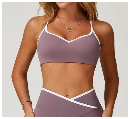 Gym Underwear Sport Bra Women's Sports Bra Anti-sweat Breathable Yoga Bra Shockproof Crop Top Fitness Top Push Up Workout Tops