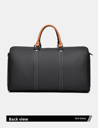 Custom Large Capacity Travel bag Totes Waterproof Crossbody Bag Man  Leather Travel Bag Handheld Bag print logo Business Handbag