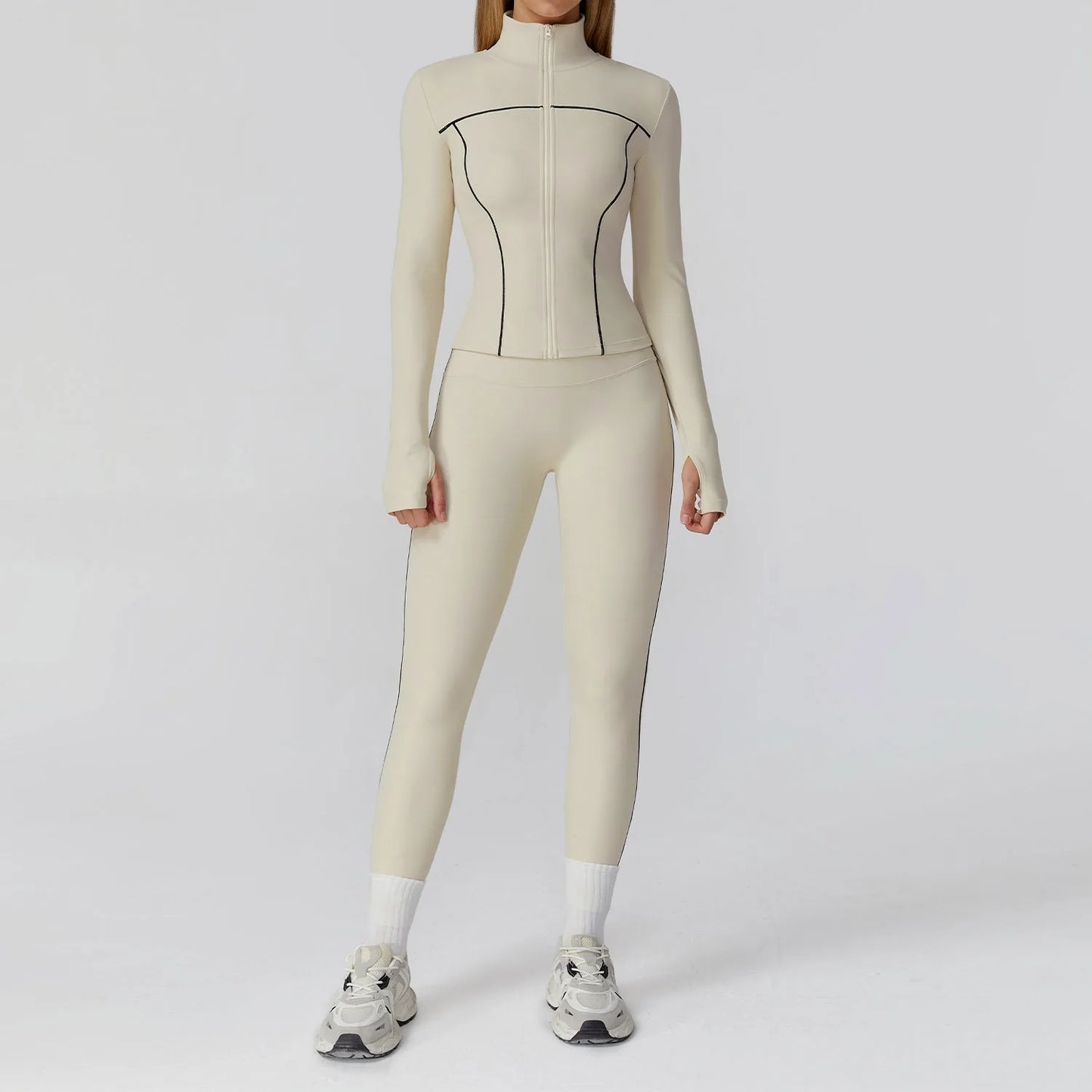 2/3PCS Yoga Suit Gym Fitness Set Women's Sports Running Workout Set Long Sleeve Sports Bra Female Athletic Wear Yoga Clothing
