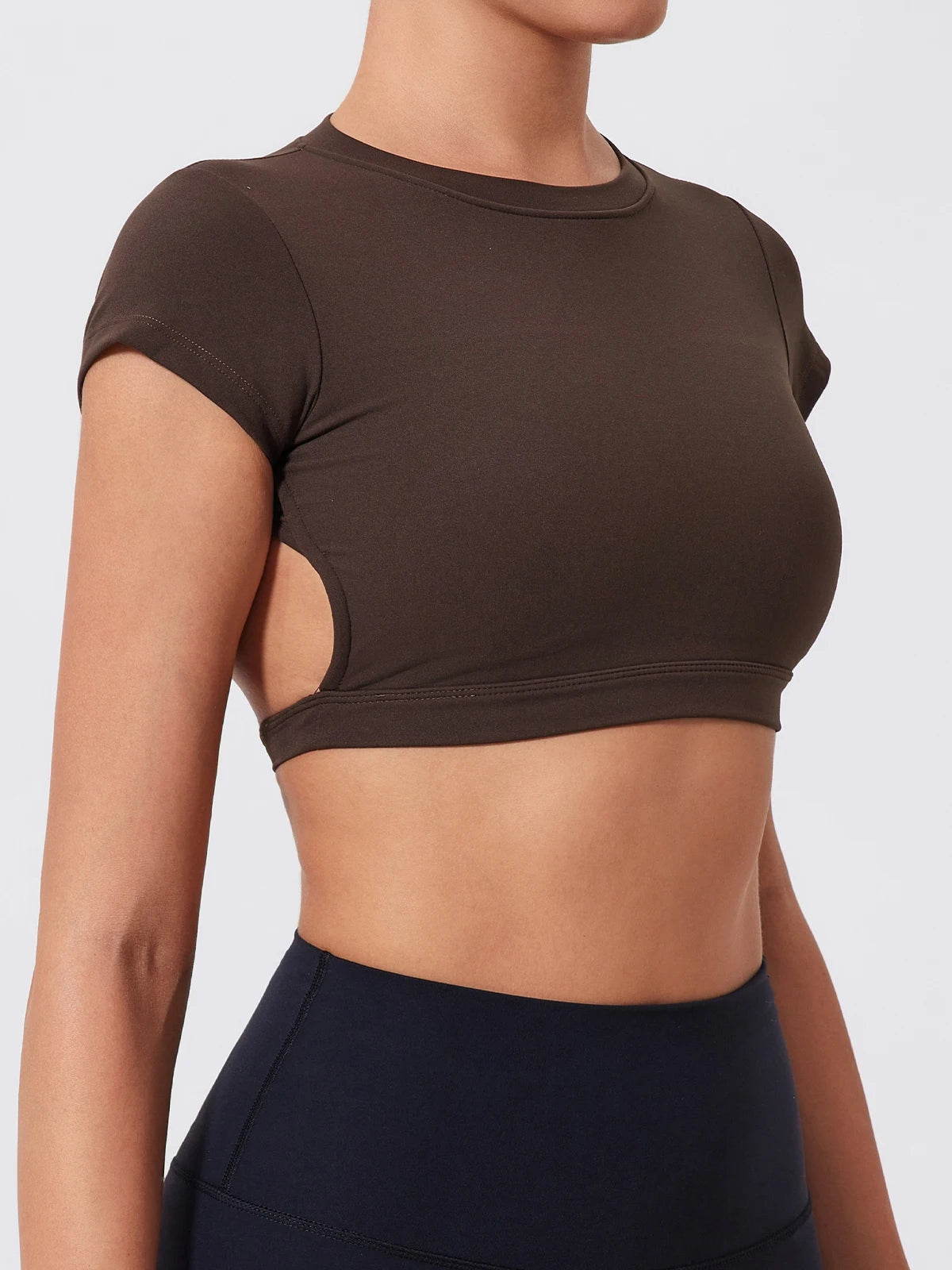Summer Sports Short TOP Women Fitness shirts Yoga Wear Female Gym Training Suit Crop Top Women beautiful Back Tops T-Shirt