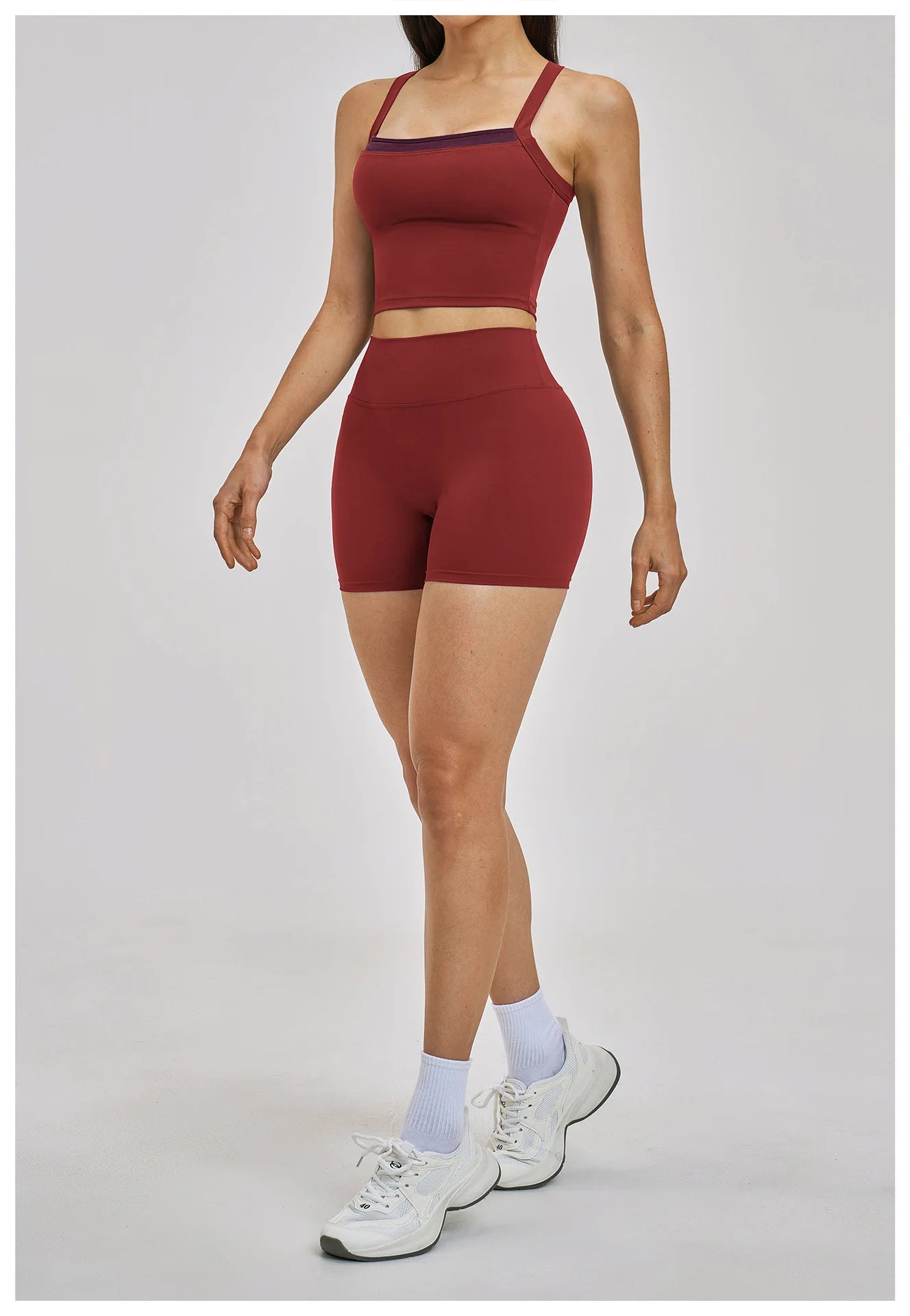 Women Gym Tracksuit Yoga Suit Sports Outfits High Waist Leggings Workout Clothes Female Fitness Running Suit Push Up Sportswear