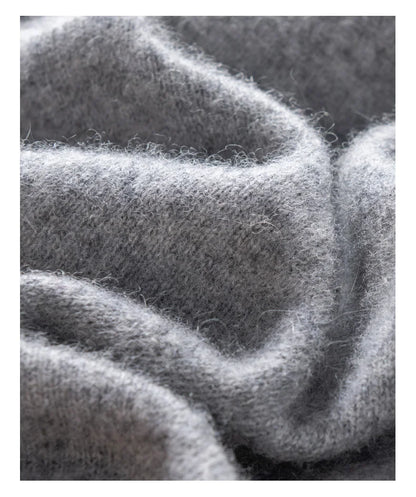 DjzDsm Autumn and Winter100% Merino Wool Men's Knitted Top Zipper Hoodie Zipper Cardigan Knitted Coat Sweater Hoodie